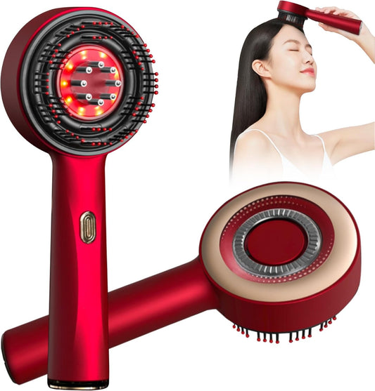 Electric Scalp Massager Brush – 360° Kneading with Essential Oil Tank
