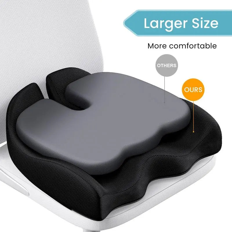Ergonomic car seat cushion for long drives and daily commuting