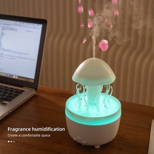 Colorful Raindrop Humidifier – Cool Mist LED Aroma Diffuser