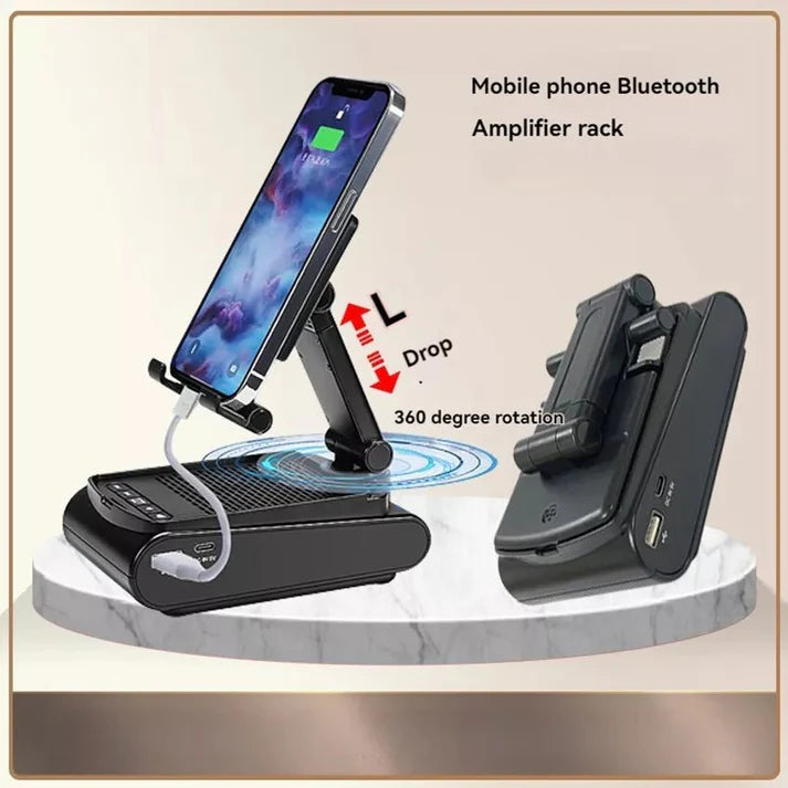Mobile Holder with Speaker (F15) – Wireless Bluetooth 2-in-1 Gadget